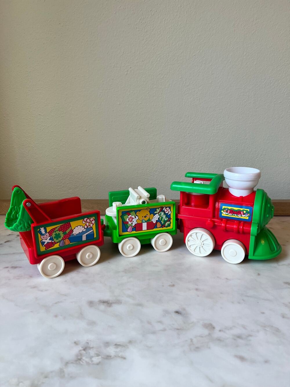 Musical Christmas Train 2002 Vintage Fisher-Price Little People Tested Working